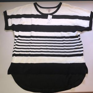 Mock layered sweater